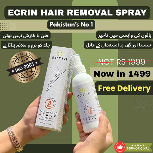 Ecrin hair removal spray (orignal) Rs 1499 buy 1 get 1 free