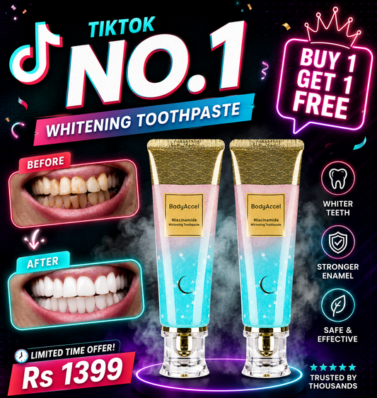 Body Accel toothpaste Buy 1 Get 1 Free