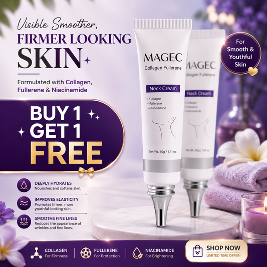 Magec Collagen Fullerene Neck Cream - Tightening & Anti-Wrinkle Formula