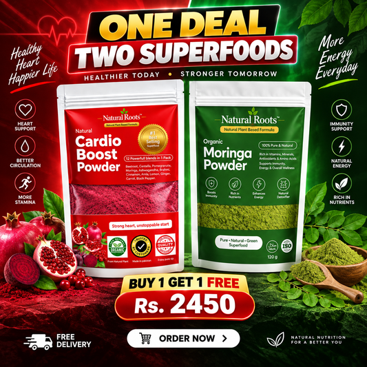 (Buy 1 Get 1 Free) Morniga Powder+Cardio Vitality Super Blend