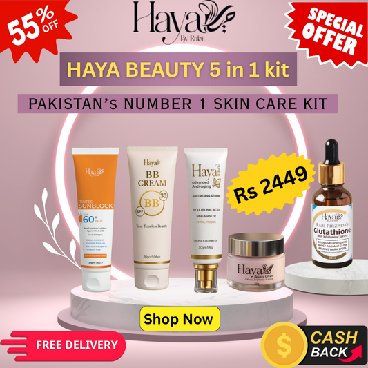 Haya Beauty 5-in-1 Kit – Free gift offer